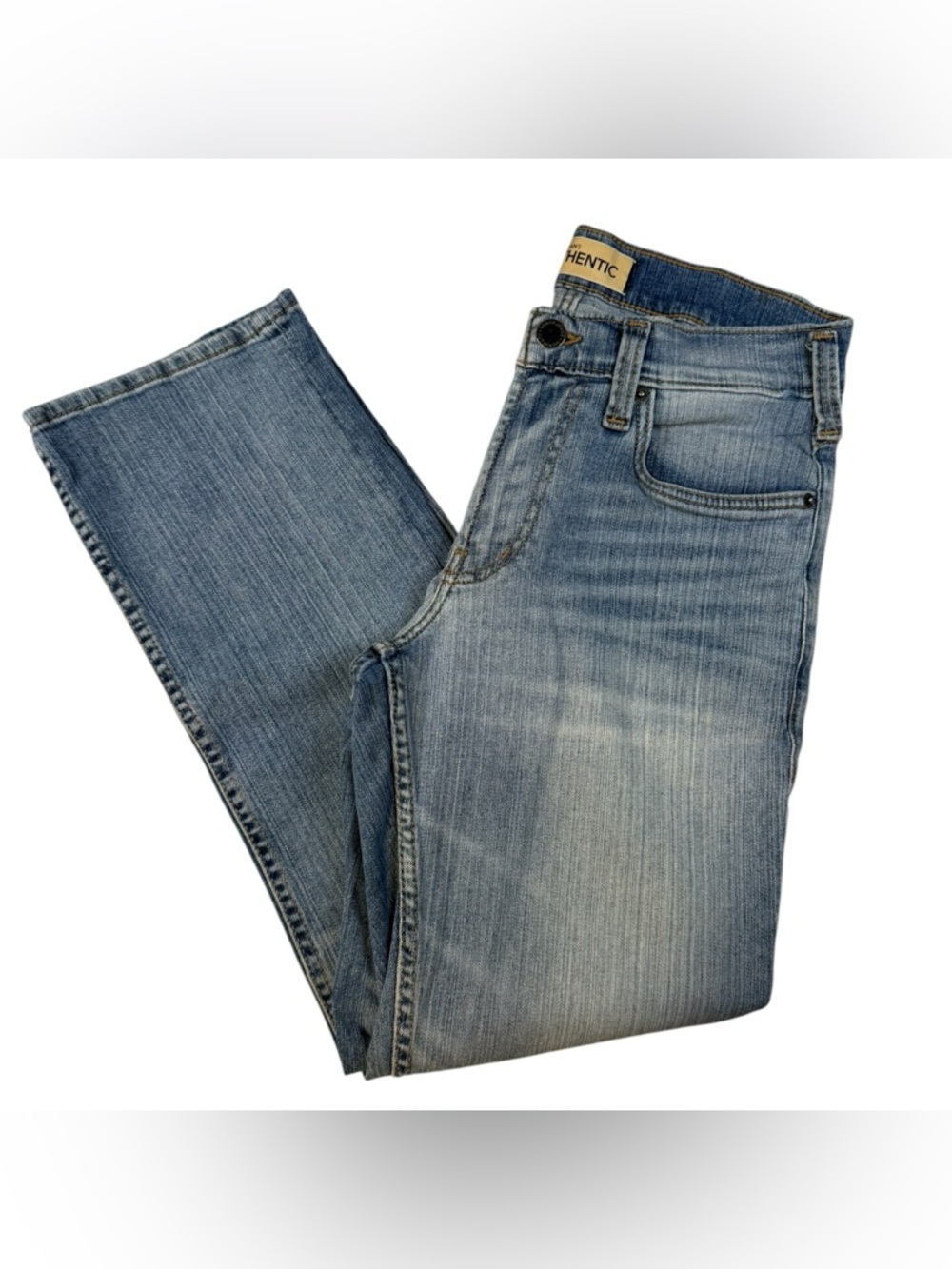 Silver Jeans Men's Washed Blue Straight Jeans